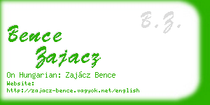 bence zajacz business card